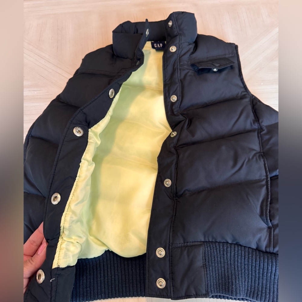 GAP Quilted Down Puffer Vest – Black – Women’s Size XS